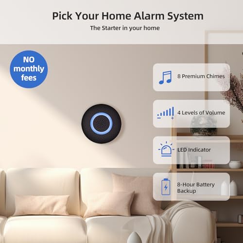 Sistema de alarma inalámbrico para el hogar, kit de 9 piezas