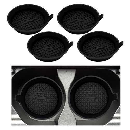 4 posavasos para automóvil, 2.75 pulgadas, de silicona, anti