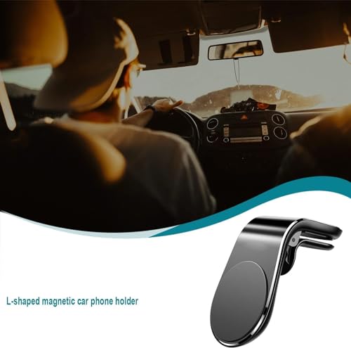 Soporte universal negro con clip de ventilación de aire para