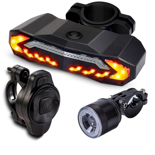 Luz trasera inteligente para bicicleta con señales de giro y