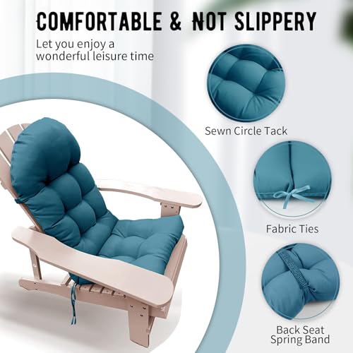 Paquete de 4 cojines Adirondack para silla mecedora, resiste