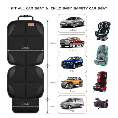 Protector de asiento de automóvil, paquete de 2 protectores