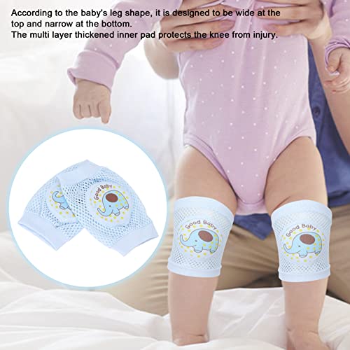 ZJchao Rodilleras para bebés, patrón de elefante azul, para