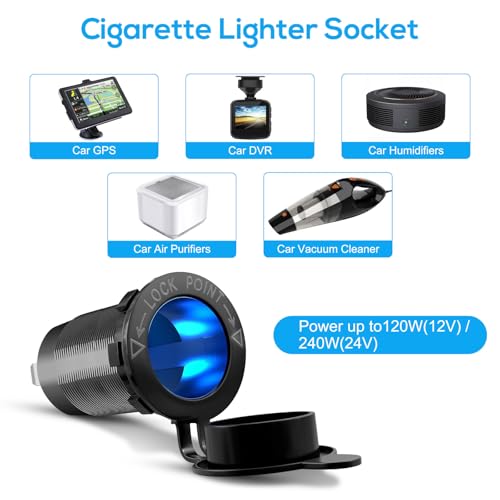 Linkstyle Toma de corriente USB para RV, enchufe para encend