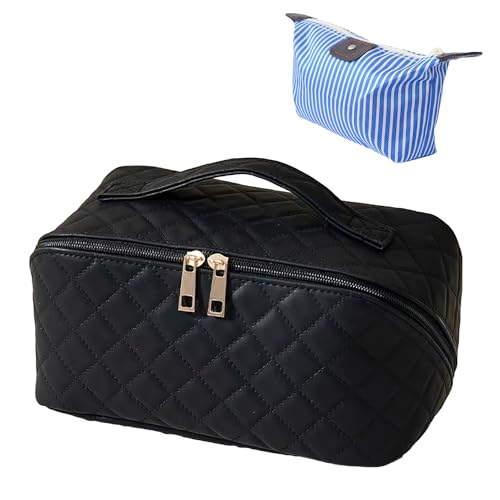 Bolsa de maquillaje de viaje de 2 piezas, bolsas de cosmétic