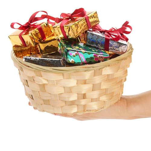 TOPZEA Paquete de 10 cestas redondas de regalo, cesta de fru