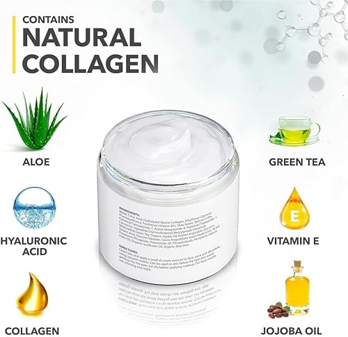Crema de retinol para la cara, hidratante facial con colágen