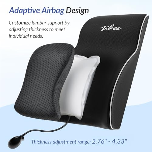 ZIKEE La almohada de apoyo lumbar ajustable proporciona un a