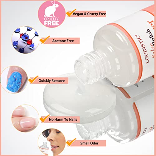 LOUINSTIC Removedor de gel, 3 – 5 minutos de esmalte de uñas