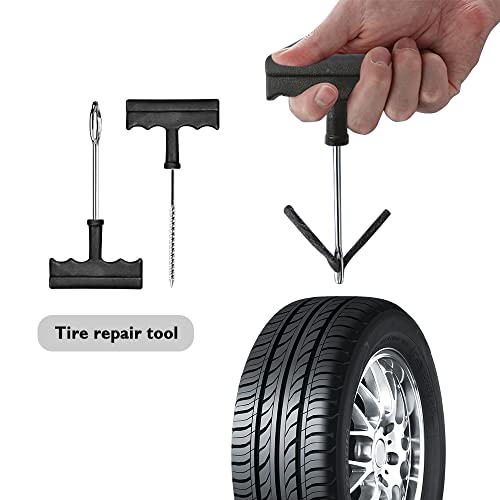 OFBAND Kit de aparejos de reparación de neumáticos con tapon