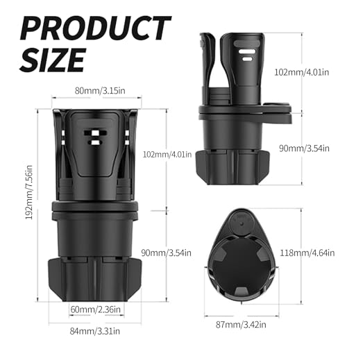 Expansor de portavasos, giratorio de 360°, multifuncional, m
