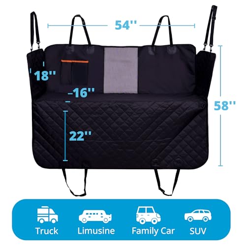 LunatINC – Hamaca para perro – Funda de asiento trasero para
