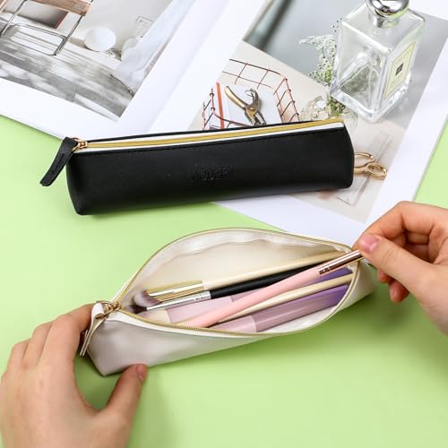 2 bolsas pequeñas de cuero para cosméticos, bolsa pequeña de