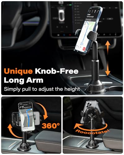 APPS2Car Soporte universal para teléfono para auto, brazo la