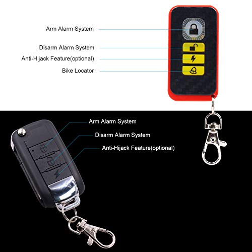 Bluefire® Kit de seguridad de sistema de alarma para motocic