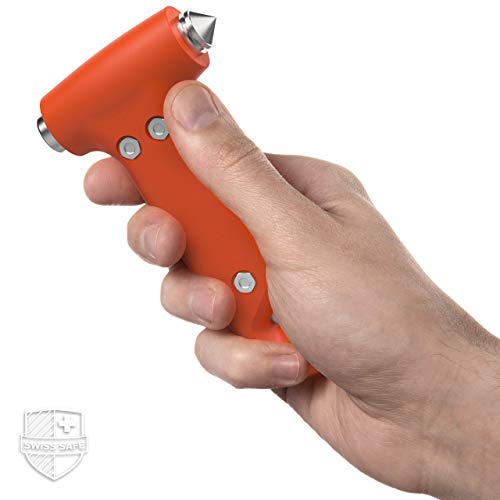 Swiss Safe - Martillo de emergencia 5 en 1 para coche