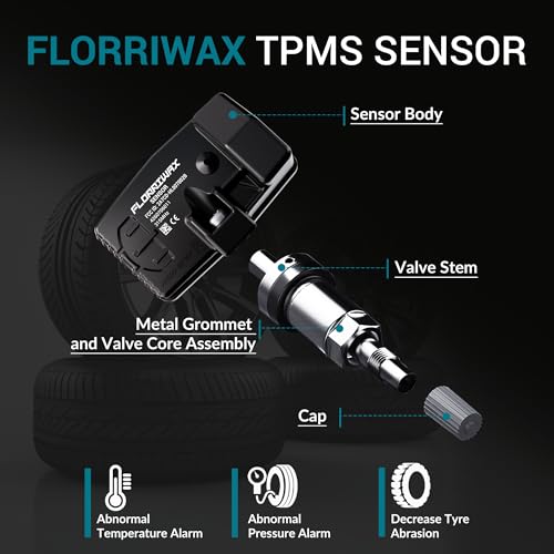 Sensor TPMS, juego de 4 sensores de presión de neumáticos de