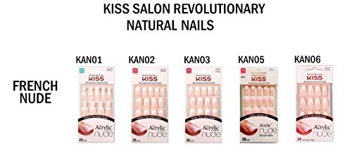 Kiss Uñas francesas acrílicas nude de salón 28 unidades (imp