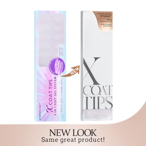 BTArtboxnails XCOATTIPS - Kit de uñas de gel francesas a pre