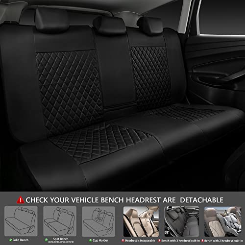 CAR PASS Juego completo de fundas de asiento de cuero, unive