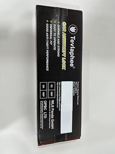 Tevlaphee Cerradura de volante antirrobo para automóvil, dis
