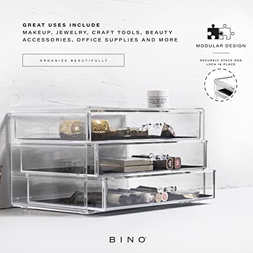 BINO Organizador de maquillaje de 3 cajones, Park Avenue | T