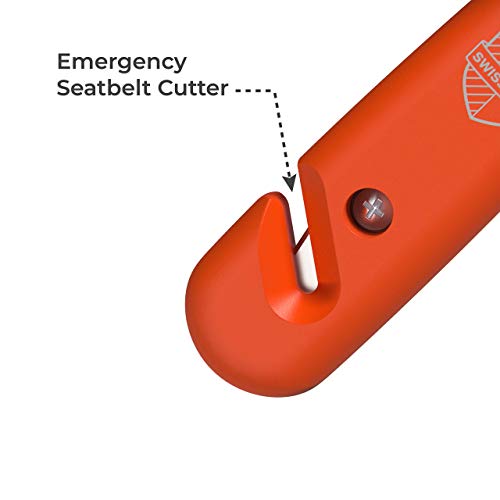 Swiss Safe - Martillo de emergencia 5 en 1 para coche