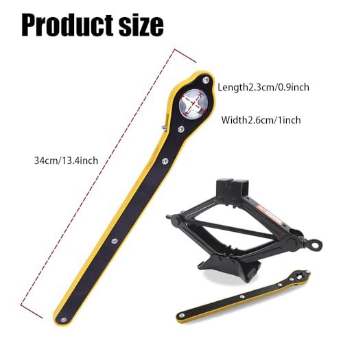 Llave de trinquete con mango largo, gato de automóvil y llav