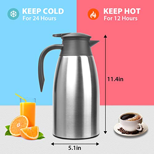Yummy Sam Jarra térmica de café de acero inoxidable de 68 on
