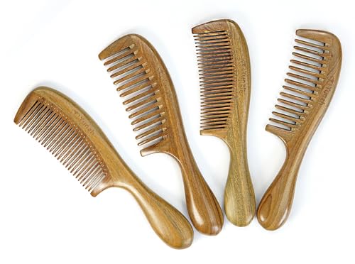 YunZh Peine de dientes anchos y peines de dientes finos, jue