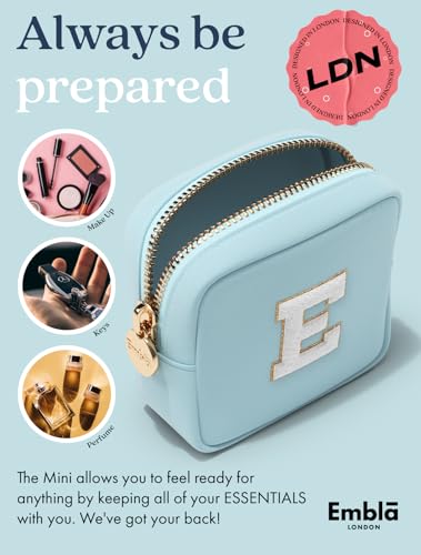 Bolsa de maquillaje Preppy, bolsa de cosméticos de viaje, or