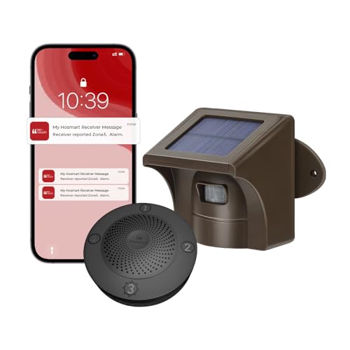 eMACROS Alarma solar Pro 3 para entrada con aplicación, rang
