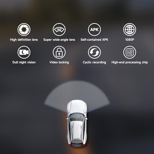 Cámara de coche Grabadora USB, Grabación en bucle ADAS, pant