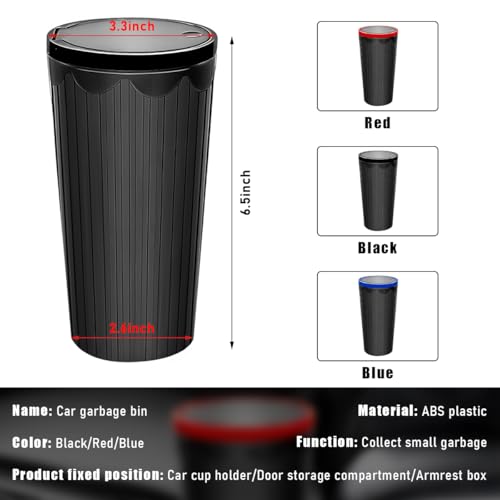 Portavasos para automóvil con tapa, mini contenedor de plást