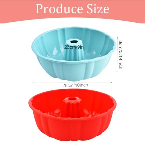 Moldes de silicona para tartas, molde para pasteles de 10 pu