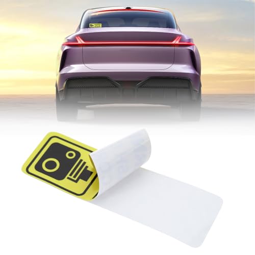 eMagTech Pegatinas de advertencia para cámara de salpicadero