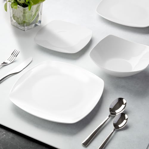 Zulay Kitchen Luna - Juego de platos y cuencos, juego de vaj