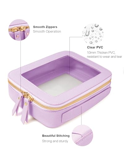 Bolsa de maquillaje transparente, pequeña bolsa de maquillaj