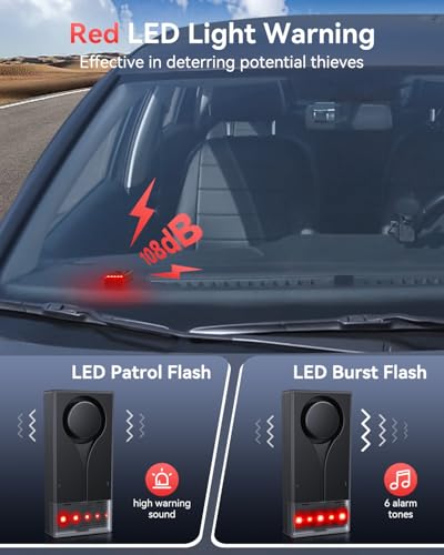 Alarma de vibración para automóvil con control remoto, alarm