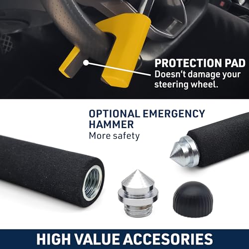 URBAN UR978Y - Barra antirrobo para volante de automóvil con