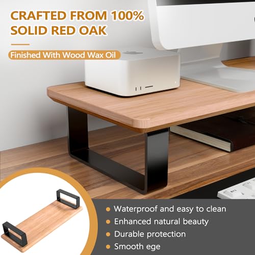 YUMORE Soporte de madera para monitor de computadora para es