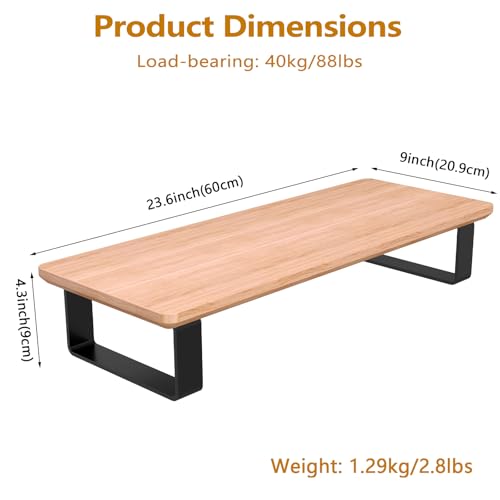 YUMORE Soporte de madera para monitor de computadora para es