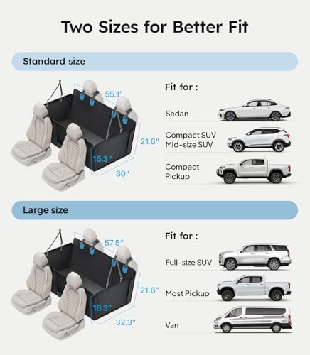 Funda de asiento de automóvil para perro negro y azul para a