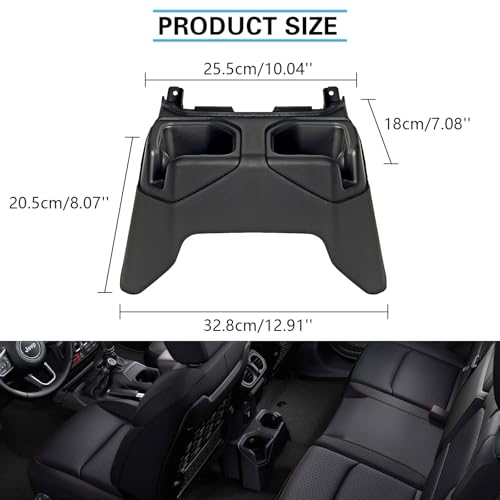 Portavasos para automóvil, Jeep JL JT, organizador de almace