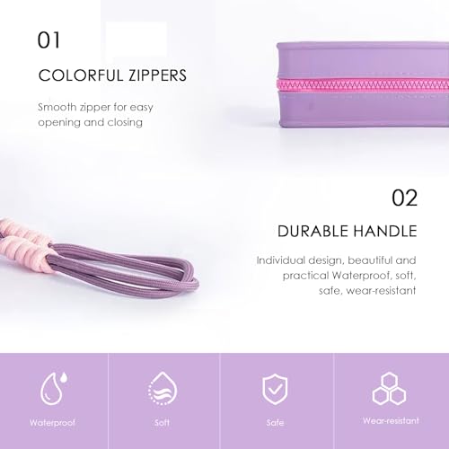Travistar Bolsa de maquillaje de viaje de silicona para muje