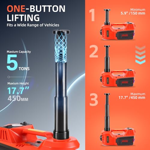 Kit de gato eléctrico hidráulico para automóvil de 5 tonelad