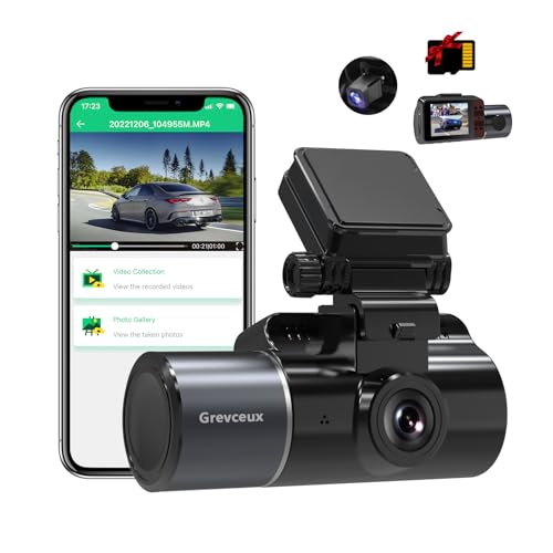 Cámara de tablero de 3 canales con función WiFi, visión noct