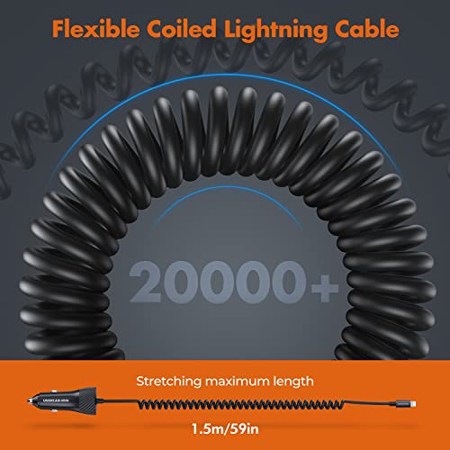 UNBREAKcable - Cargador de coche para iPhone de 32 W, carga