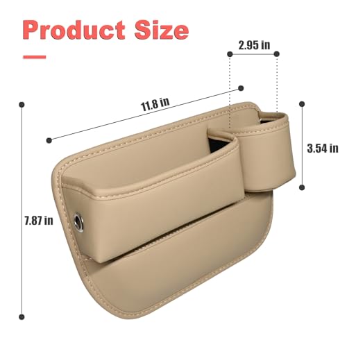 Portavasos de cuero para automóvil, bolsa de huecos para asi