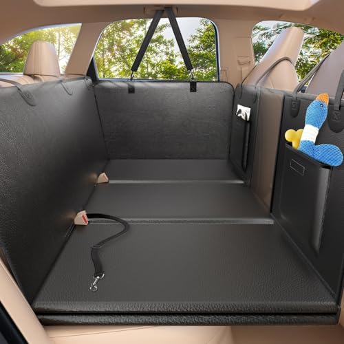 Extensor de asiento trasero para perros, con piel sintética,
